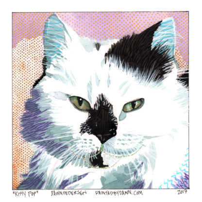 "Kitty Pop" - Pop Art Cat Portrait
