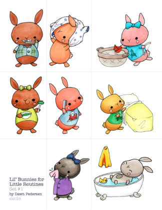Lil’ Bunnies for Little Routines, set 1