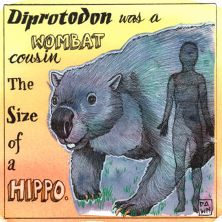 Diprotodon was a wombat cousin the size of a hippo