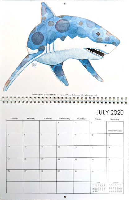 2020 Art Calendar by Dawn Pedersen: July