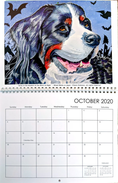 2020 Art Calendar by Dawn Pedersen: October