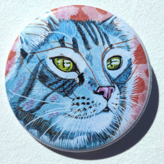 Blue Willow 2.25" Button Pin