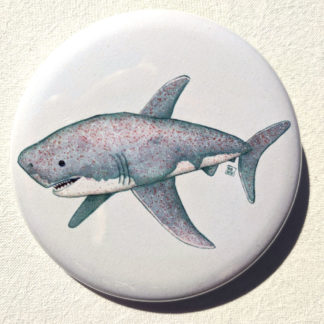 Cupcake shark 2.25" Button Pin