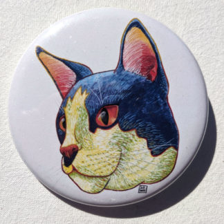 Garth cat 2.25" Button Pin