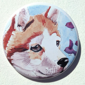 Josie dog 2.25" Button Pin