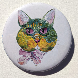 Kuniko cat 2.25" Button Pin