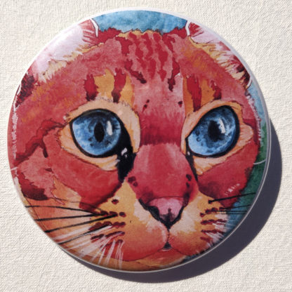 Latte cat 2.25" Button Pin