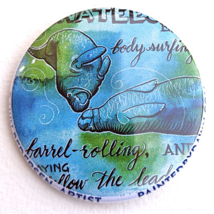 Manatees 2.25" Button Pin