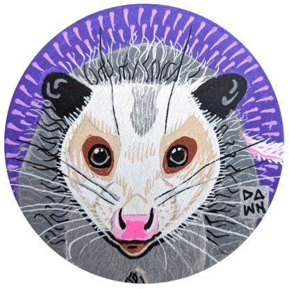 Opossum hand-painted ornament