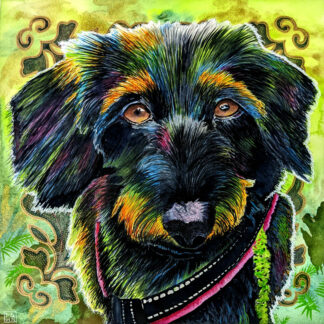 Nelli dog art print