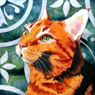 Leo cat art print