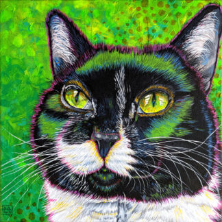 Skaki Sue oil painting of a cat