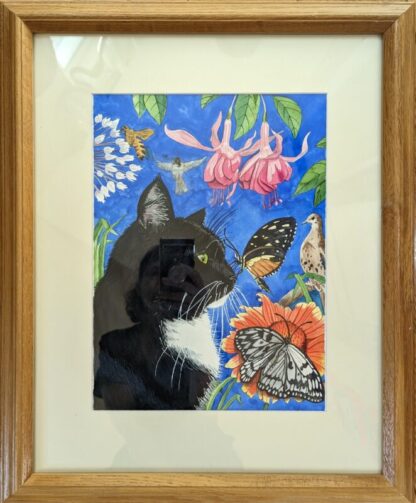 Meowse's dream matted and framed