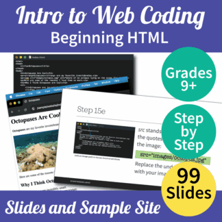 Web Design | HTML Basics | Intro to Web Coding with Slideshow and Sample Website